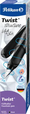 Obrázek produktu pro Pelikan 824613, Černá, Na náplně, Modrá, Nerezová ocel, Střední, Pro praváky i leváky