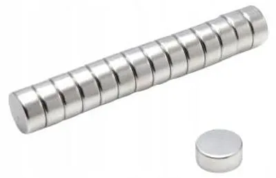 Image de Aimant néodyme cylindrique MW 9x4 N38, 50 pièces