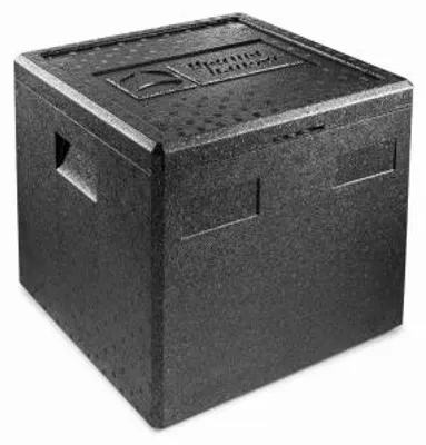 Produktbild von EPP-Thermobox PIZZA schwarz 5 l 41 x 41 x 40 cm mit Deckel