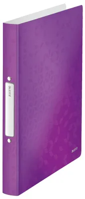 Produktbild von Leitz 42570062, A4, Rundring, Polypropylen (PP), Metallisch, Violett, Weiß, 190 Blätter