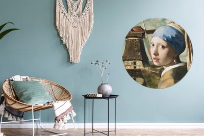 Produktbild von MuchoWow® - Mauerkreis - Wandbilder - Runde Bild - Bild aus Aluminium - Schlafzimmer - Wohnzimmerdekoration - Wand Dekoration
