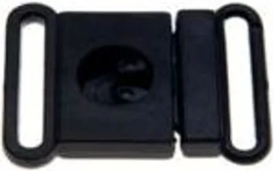 Obrázek produktu pro Karabinka plastová 20mm, plochá, černá / 1ks