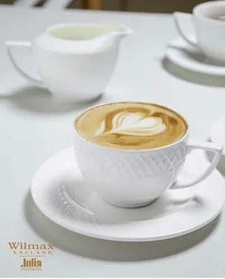 Zdjęcie produktu dla Zestaw 6 filiżanek z spodkami Wilmax, 170 ml, biała porcelana, WL-880101402/AB6