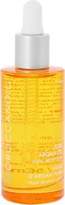 A product shot of a bottle of Moroccanoil Pure Argan Oil.