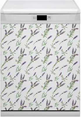 Produktbild von Abwaschbar 60x70 cm Geschirrspüle Magnetmatte Küche Dekorative  - Blumen Lavendel