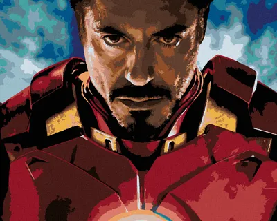 Obrázok produktu pre Zuty - Maľovanie podľa čísel - IRON MAN ZBLÍZKA, 40x50 cm, vypnuté plátno na rám