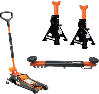 Produktbild von Bahco Wagenheber Rangierwagenheber Set BH13000 3T + Unterstellböcke + Querträger