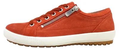 Image de Legero Tanaro 4.0 : chaussures de sport pour femmes, lacées, de couleur rouge, idéales pour les activités de loisirs