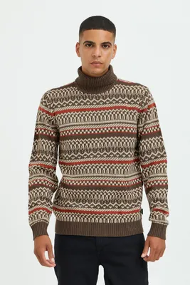 Produktbild von Blend BHPullover Herren Rollkragenpulllover Strickpullover Grobstrick Pullover mit Rollkragen Rippbündchen Regular fit
