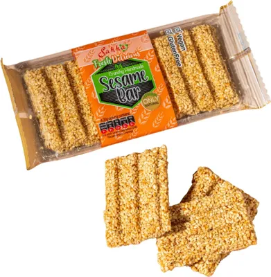 Zdjęcie produktu dla Sahha | Batonik sezamowy (wegański / bezglutenowy) – Crunchy Sesame Bar 40 g