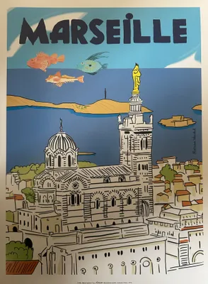 Productafbeelding van Marseille - Bonne Mère - Poster/Affiche, 30x40 cm