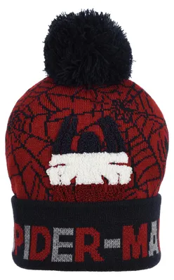 Produktbild von Spider-Man Kinder Jungen Winter-Mütze Bommelmütze   , Farbe:Rot, Größe:52