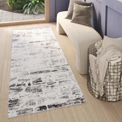 Produktbild von Tapiso Teppichläufer SKY Modern Grau Beige  100 x 300 cm