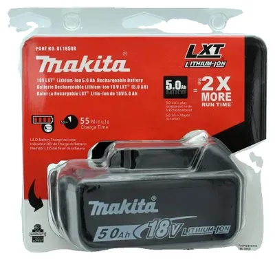 Produktbild von Lithium-Ionen-Batterie, hohe Kapazität, kompatibel mit 18V Elektrowerkzeugen, Makita 18V 5.0AhX1