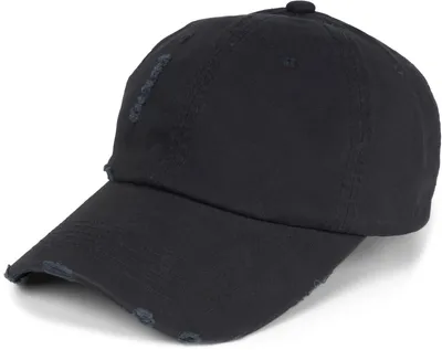 Produktbild von styleBREAKER Uni 6-Panel Baseball Cap Destroyed, Schwarz
