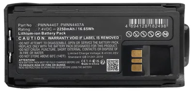 Produktbild von CELLONIC 1x Akku für Funkgerät Kompatibel mit Motorola R7, PMNN4407 - (2250mAh, 7.4V)