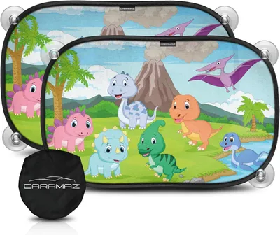 Produktbild von CARAMAZ Auto-Sonnenschutz 51x31 cm mit Saugnäpfen & UV-Schutz 2er-Set