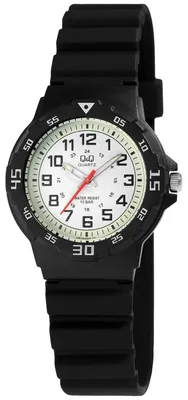 Produktbild von Q&Q Jungen Armbanduhr Q&Q Uniuhr mit Silikonarmband, 10 bar