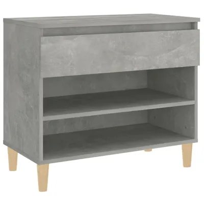 Produktbild von vidaXL Schuhregal Betongrau 70x36x60 cm Holzwerkstoff