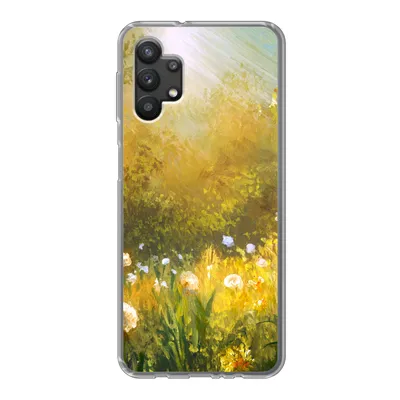 Produktbild von MuchoWow® Handyhülle Schutzhülle Hülle für Samsung Galaxy A32 5G Blumen - Sommer - Aquarell Silikon Softcase Handy Hülle - Softcase