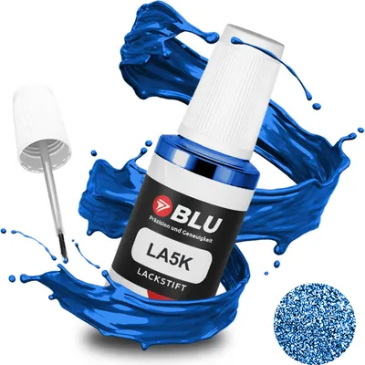 Produktbild von BLU Auto Lackstift Blau kompatibel für Volkswagen LA5K Olympiablau | Auto Lack Reparatur Ausbesserungslack