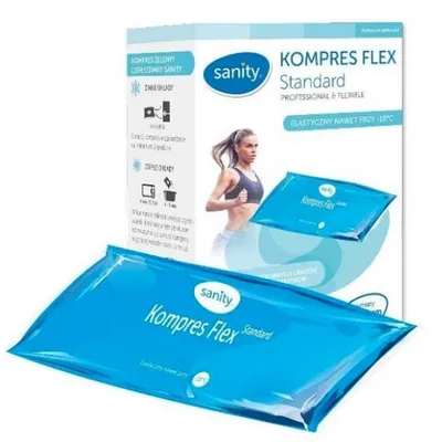 Zdjęcie produktu dla Kompres żelowy, SANITY ciepły-zimny, rozmiar 10 cm x 26 cm, 1 sztuka