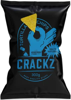 Produktbild CRACKZ Tortilla Chips Salty Maisgechmack mit einer Prise Salz 300g