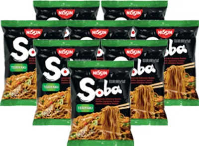 Produktbild von Nissin Soba Teriyaki 9 x 109 g