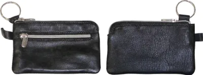Produktbild von Schlüsseltasche / aus Leder / mit Kleingeldvorfach / Farbe: schwarz