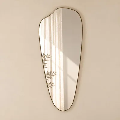Produktbild von Indore Home - Spiegel Ollie - Organische Form - Schwarz - 120cm x 50cm, KI-generiertes Bild
