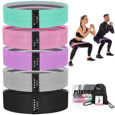 Produktbild von Widerstandsbänder-Set - 5 Booty Bands für Fitness