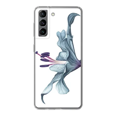 Produktbild von MuchoWow® Handyhülle Schutzhülle Hülle für Samsung Galaxy S21 Blumen - Aquarell - Lilie Silikon Softcase Handy Hülle - Softcase