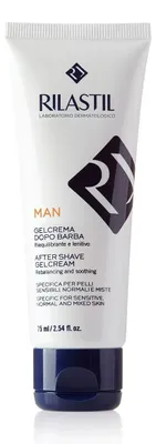 Obrázok produktu pre RILASTIL GÉL PRE MUŽOV NA STAROSTLIVOSŤ O PLEŤ A BRADU, 75 ml