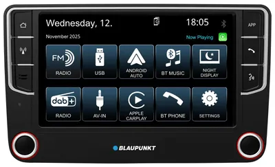 Produktbild von Blaupunkt Wolfsburg 648 Autoradio Apple CarPlay Android Auto Digitalradio