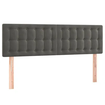 Produktbild von Kopfteile Dunkelgrau 144x5x78/88 cm Samt