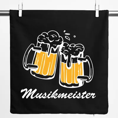 Produktbild von Huuraa Kissenbezug Musikmeister Schützenfest 40x40cm Black Baumwolle Dekokissenbezug Geschenkidee