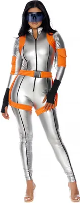 Produktbild von y Silver Spacesuit Kostüm Größe: S-M