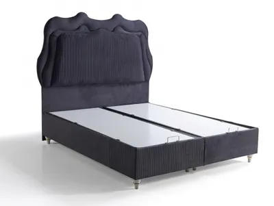 Produktbild von Bett Design Betten Luxus Betten Polster Schlafzimmer Möbel Modern Schwarz