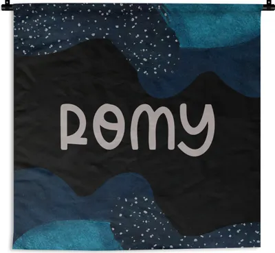Produktbild von MuchoWow® Wandteppich Wandbehang Romy - Pastell - Mädchen 150x150 cm Tapisserie Dekoration Wandtuch - Wohnaccessoires - Modernes