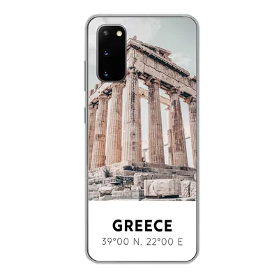 Produktbild von MuchoWow® Handyhülle Schutzhülle Hülle für Samsung Galaxy S20 Griechenland - Tempel - Athen Silikon Softcase Handy Hülle - Bild