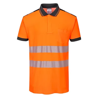 Produktbild von Portwest T180 PW3 Warnschutz-Poloshirt Orange/Black Gr. 4XL