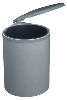 Produktbild von Abfallsammler rund 13 Liter schwenkbar silbergrau