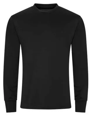Immagine prodotto di Just Cool - Maglietta "Active" per uomo/donna unisex a maniche lunghe LT4446 (XL) (nero pece)