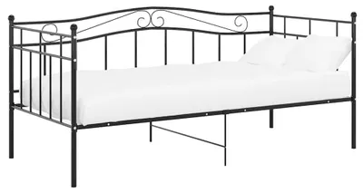 Produktbild von vidaXL Schlafsofa Bettgestell Schwarz Metall 90x200 cm