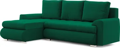 Produktbild von Ecksofa TOKIO VI PRO mit Schlaffunktion! Eckcouch mit Bettkasten! Stoff: KRONOS 19 Flaschengrün (muster 1) Links