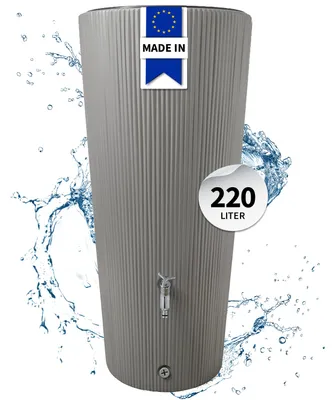 Productafbeelding van GARANTIA LINUS 2in1 regenwatertank 220 L zinkgrijs incl. plantschaal