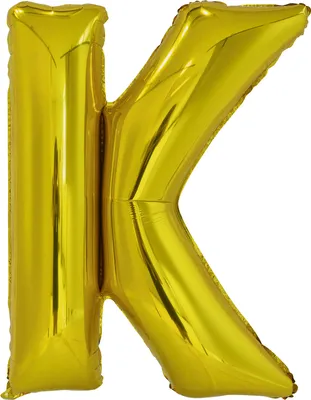 Immagine prodotto di Palloncino in foil lettera K oro - 88 cm