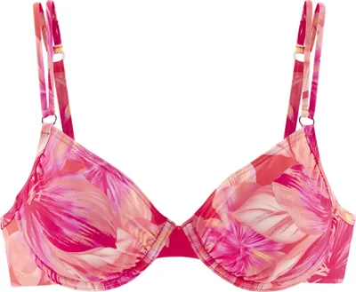Produktbild von s.Oliver Bügel-Bikini-Top Jayce pfirsich bedruckt Größe 42 Cup B