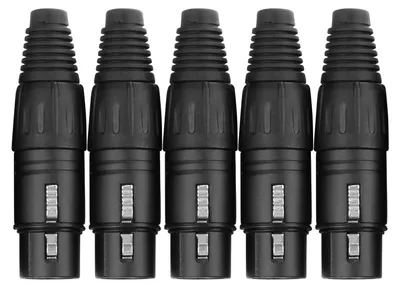 Produktbild von Proline XLR-Buchsen-Set, 5-teiliges Steckerset