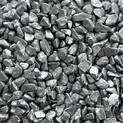 Produktbild von DEKOSTEINE metallic 9-13mm. 500g. SILBER